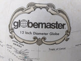 AS-IS 35" Globemaster Replogle Tall Floor Stand 12" Globe Cream 3 Leg Base