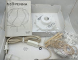 Ikea SJOPENNA Unique Table Lamp Light White 11" Mid Century Modern Retro