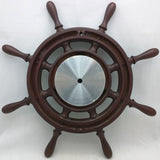 18" Taylor Barometer Ship Wheel Nautical Wall Mount Thermometer Baroguide Home Weather Station