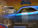 1:24 1966 Pontiac GTO Blue MUSCLE MACHINES '66 NEW 71125 Die Cast