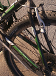 33 cm 13" Trek Alpha 3500 3 Series Bike Bicycle Mountain Black Green Shimano Tourney TX SR M2025 Fork