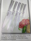 Messerstahl 5 Piece Gourmet Kitchen Knife Set Professional Steel w/ Sharpener