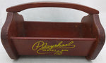 Playskool Sewing Spool Box Wood Carrier Wooden Playschool Vintage