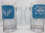 2 Snowbird Beer Mug Oktoberfest Octoberfest Ski Resort Skiing Heavy Glass Utah UT