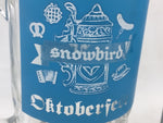 2 Snowbird Beer Mug Oktoberfest Octoberfest Ski Resort Skiing Heavy Glass Utah UT