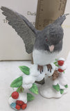 Dark Eyed Junco Lenox Garden Bird Collection Porcelain Figurine 1991