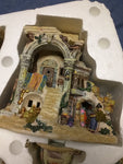Porcelain Bethlehem Village Nativity Set W 22 Resin Figures 2005 Rare