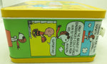 1965 Peanuts Metal Lunch Box 80's Re-Issue NO THERMOS Snoopy Charlie Brown Lunchbox