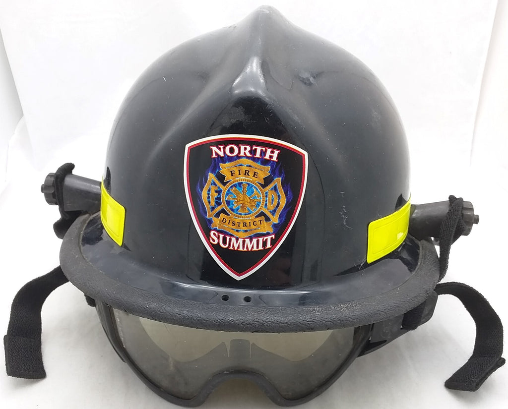 fireman goggles Cairns 660 Fireman Helmet Black ESS NFPA Firefighting Goggles Hat Cost – Pocatello Market