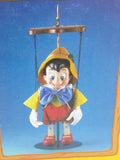 Animated Pinocchio Disney Singing Telco Christmas Marionette Puppet Display w/ box