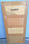 1934 Wood 4 Drawer File Cabinet Removable Side Panels Metal Frame Department of Justice USIBP