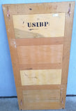 1934 Wood 4 Drawer File Cabinet Removable Side Panels Metal Frame Department of Justice USIBP