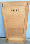 1934 Wood 4 Drawer File Cabinet Removable Side Panels Metal Frame Department of Justice USIBP