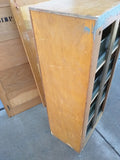 1934 Wood 4 Drawer File Cabinet Removable Side Panels Metal Frame Department of Justice USIBP