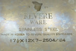 Revere Ware Roaster Stainless Steel 17.5 X 12 X 7 2504 / 84 1801