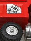 1970s ERTL Dump Truck International Steel TRANSTAR Orange Blue Automatic Vintage