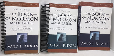 SPIRAL Part 1 2 3 The Book of Mormon Made Easier Set David Ridges LDS Mormon PB