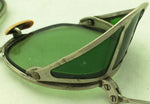 American Optical Green Glasses Safety Goggles AO 22 Steampunk Motorcycle Vintage
