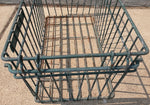 HI LAND DAIRY Murray Utah Wire Basket Metal Milk Crate Vintage 1965 Original Farmhouse Decor UT Carrier