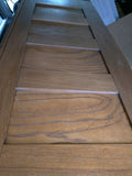 1919 3 Door Antique Oak Wooden Ice Box Cabinet Vintage Icebox Chest Wood Refrigerator
