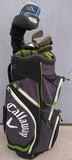 35" Callaway Golf Standing Cart Bag Black Grey Neon Green 14 Way Divider