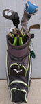 35" Callaway Golf Standing Cart Bag Black Grey Neon Green 14 Way Divider