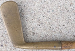 34" J MacGregor Accurate Putter Brass RH Wood Shaft Golf Leather Grip Dayton OH Antique Vintage
