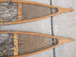 1953 U.S. Army SNO-CRAFT Snowshoes Snocraft US Military USA Vintage Snow Shoes Rawhide Wood