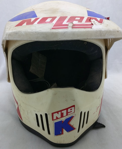 Nolan N19 K Helmet White BMX Full Face Vintage Moto – Pocatello Market