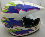 Fulmer FX Helmet White BMX Full Face Vintage Moto