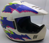 Fulmer FX Helmet White BMX Full Face Vintage Moto