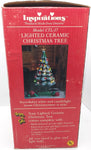 Complete VINTAGE TRIM N GLO LIGHTED CERAMIC CHRISTMAS TREE 17" MODEL CTL-17