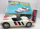 Alfa-Romeo 1600 Scarabeo Remote Control Car White Vintage R/C Taiwan