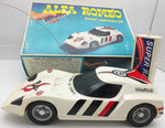 Alfa-Romeo 1600 Scarabeo Remote Control Car White Vintage R/C Taiwan 1979