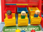 AS-IS Sort & Load Truck Depot A Child Guidance Toy Sesame Street version of Little People Vintage