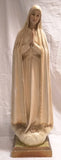 Pilgrim Virgin of Fatima Scarboro Foreign Mission Society Jose Ferreira Thedim Plaster Statue Vintage SFMS