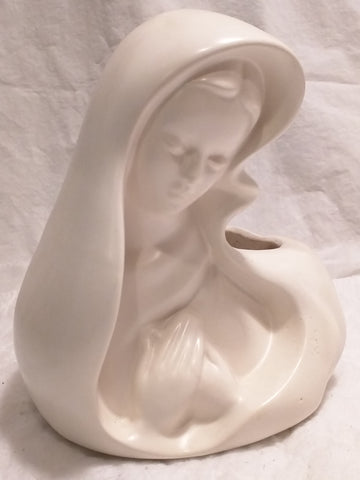 Madonna Hagar Virgin Mary planter  nun medium vintage figure figurine Christianity religion religious