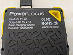 PowerLocus Solar Power Bank Powered Portable Phone Charger 12000mAh Flashlight Dual USB Port Power Locus