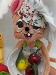 4 Annalee Duck Rain Boots Mouse Flower Chef Harvest Santa Holly Felt Doll