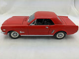 1/18 Red Mira 1964 Mustang Ford Diecast Coupe