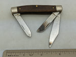 P13 3 Blade Chicago Cutlery Folding Pocket Knife Wood Handle USA