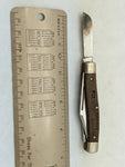 P13 3 Blade Chicago Cutlery Folding Pocket Knife Wood Handle USA