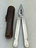 Leatherman Multi Tool Knife Pliers 1325473 Portland OR Original Leather Case VTG