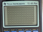 Tiny Nick in Screen Texas Instruments TI-83 Plus Graphing Calculator Working