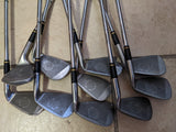 Left Hand 10 King Cobra Oversize 3 to 9 + PW SW Driving Iron Golf Clubs Set Steel Firm Stiff Shaft LH Handed Lefty