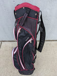 Ping Faith Golf Bag Carry Ladies Pink Black 14 Way Divider 7 Zippers