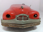 12" Packard Convertible Conway Skokie Red Wind Up Battery Lights Toy Car Vintage