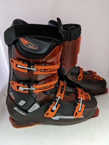 28.5 329mm Elite Bandit 2 Rossignol Downhill Ski Boots Skiing Black Orange 10.5