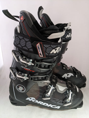 28 28.5  325mm Speed Machine 130 Carbon Nordica Infrared Downhill Ski Boots Skiing Black Clear