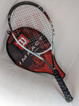 4 3/8 Impact Titanium Wilson Tennis Racquet Racket Bag Black White